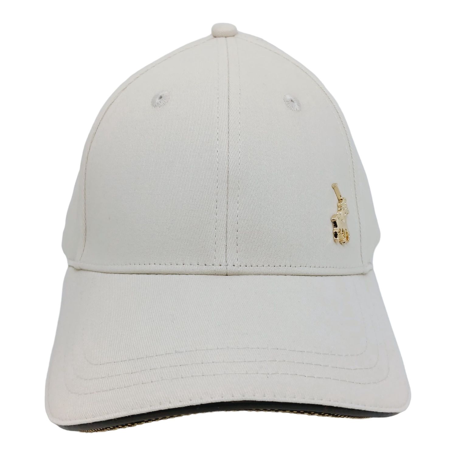 Polo | 6 Panel Jacquard Peak | Stone, Size: M