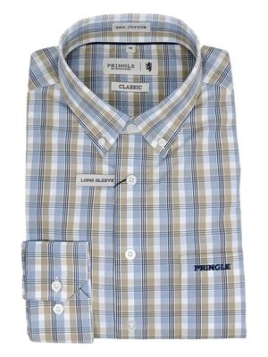 Pringle | Classic Long Sleeve Shirt | Jayden | Blue