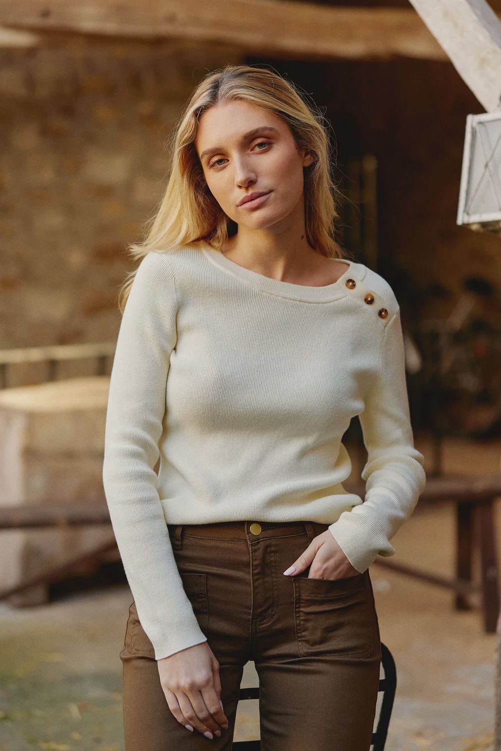 La Petit Etoile | Meissa sweater | Ecru, Size: L