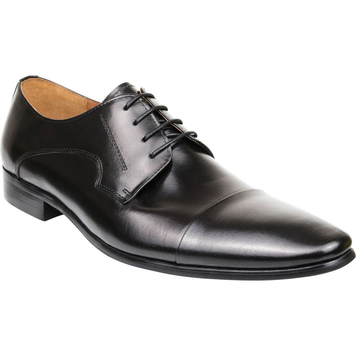 Florsheim | Copenhagen Cap Toe Derby | Black, Size: 7
