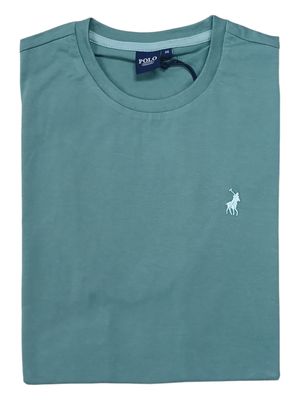 Polo | Lucas Essential Plain T-shirt | Dark Green, Size: S