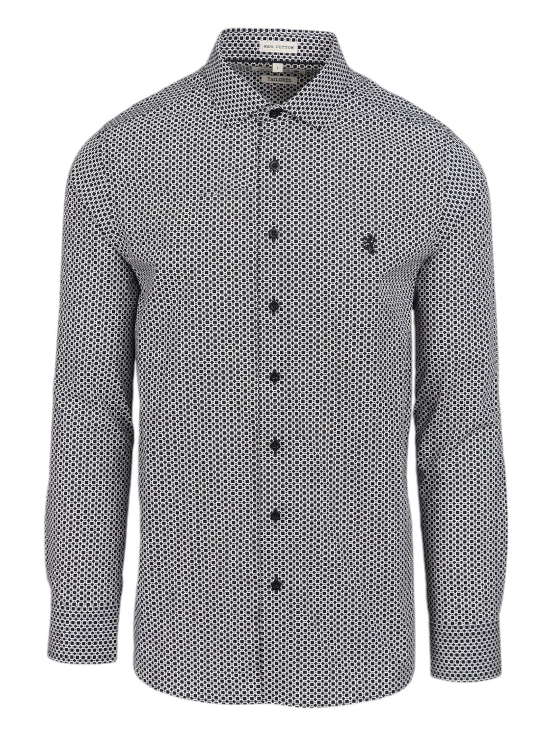 Pringle | Tailored Long Sleeve Shirt | Reef | Black, Size: S