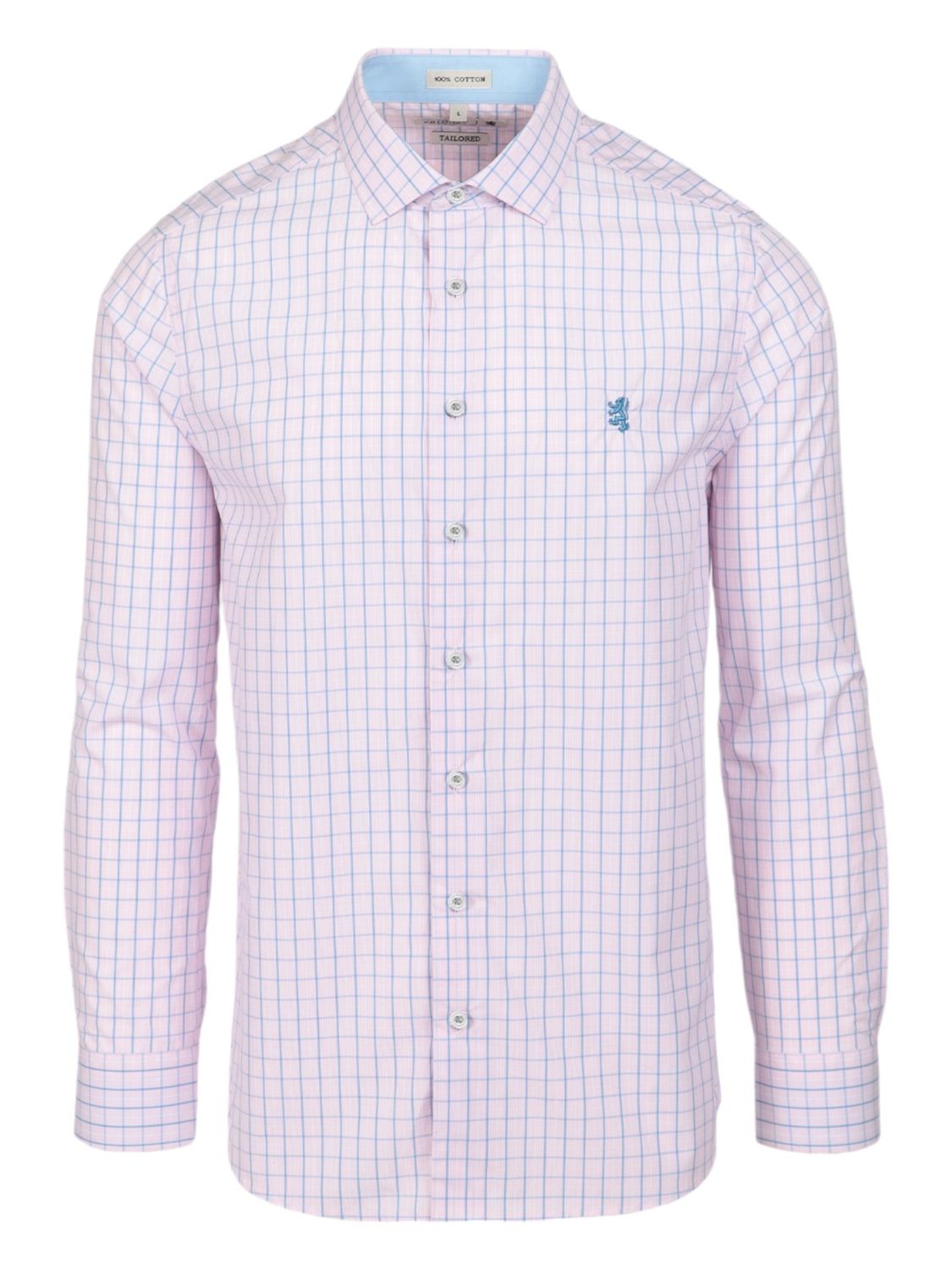 Pringle | Tailored Long Sleeve Shirt | Sloan | Pink, Size: S