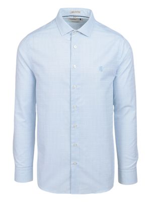 Pringle | Tailored Long Sleeve Shirt | Fisher | Blue