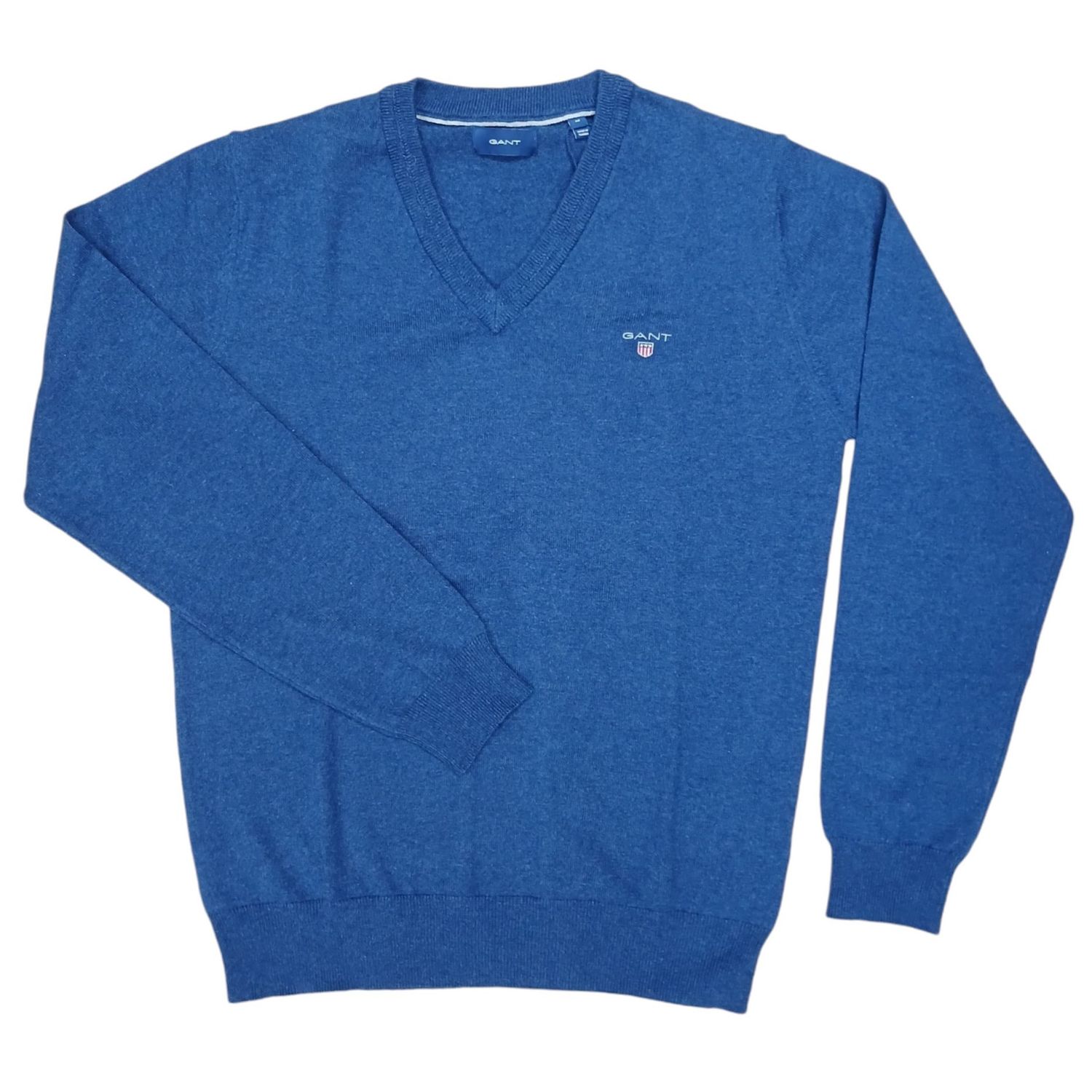 Gant | D2. Cotton wool V-neck | Navy, Size: S