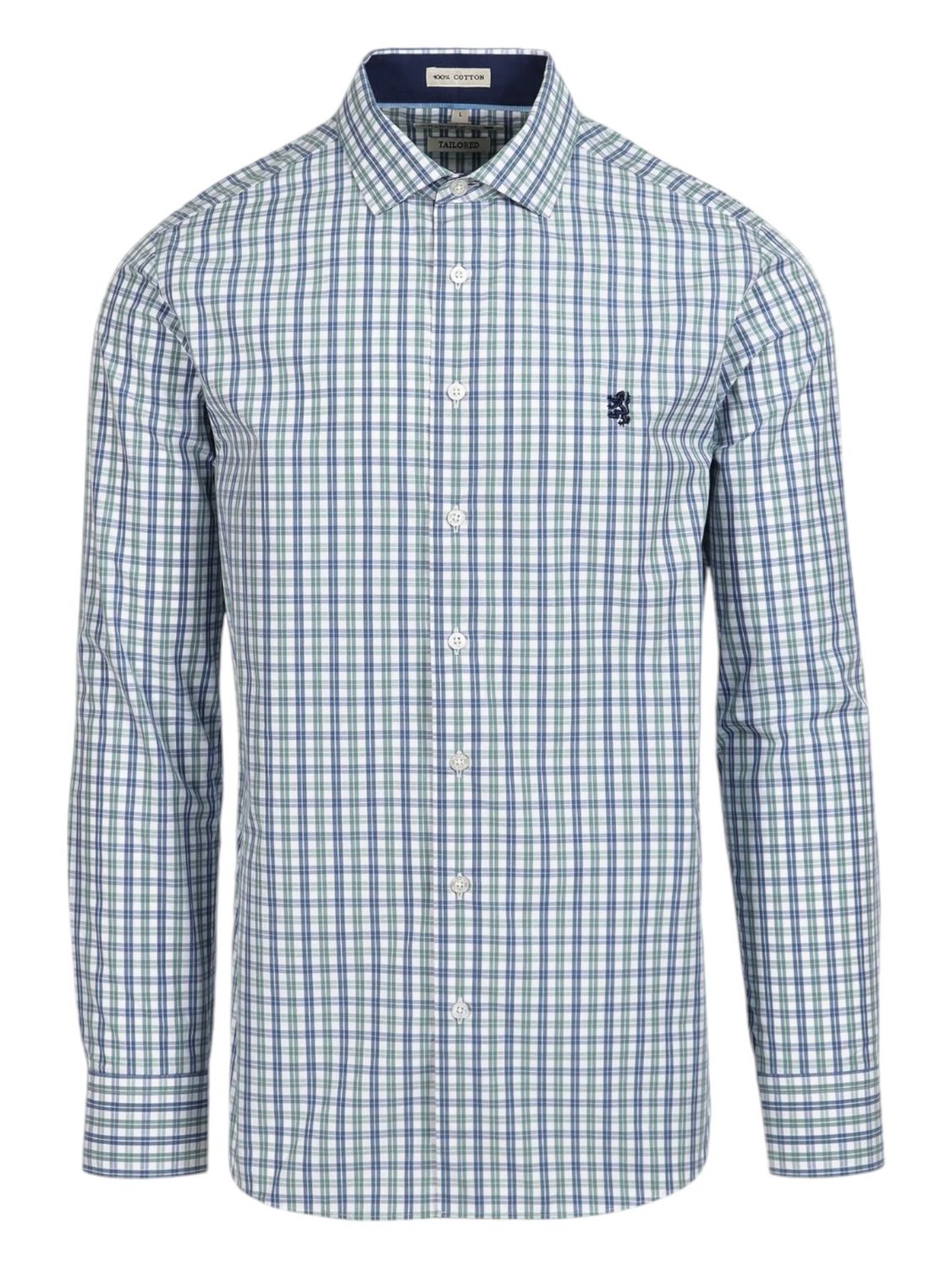Pringle | Tailored Long Sleeve Shirt | Rowen | Blue, Size: S