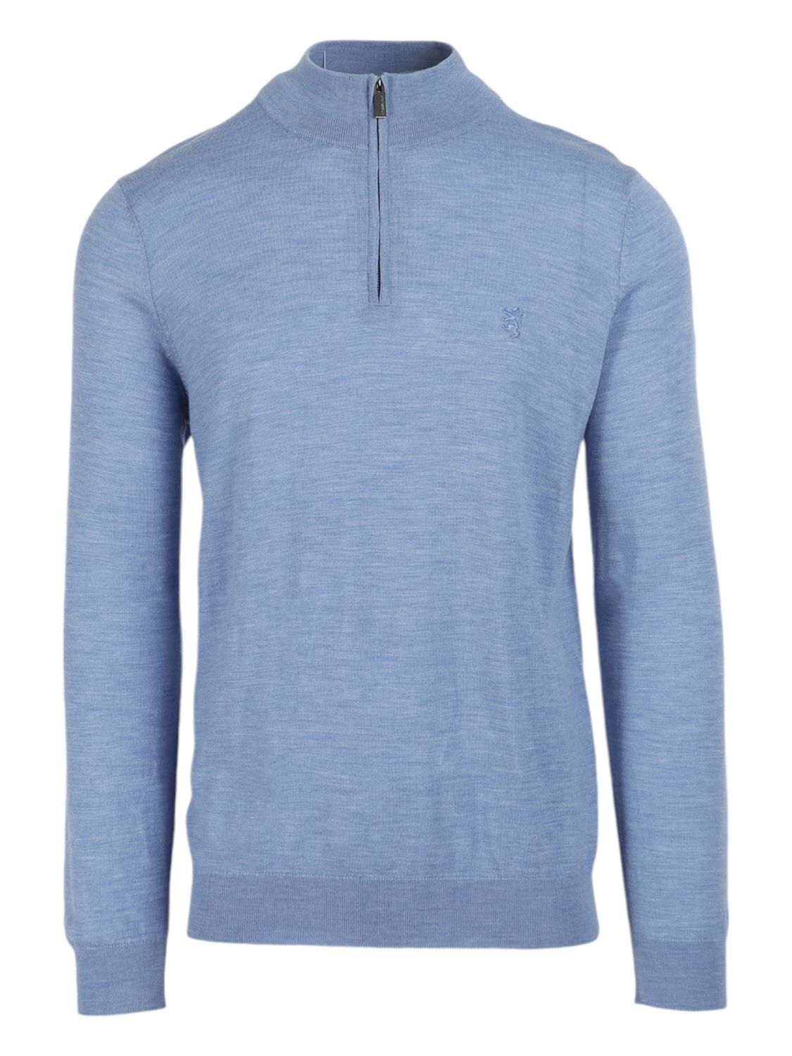 Pringle | Leonard Merino Wool 1/4 Zip Knitwear| Blue, Size: S