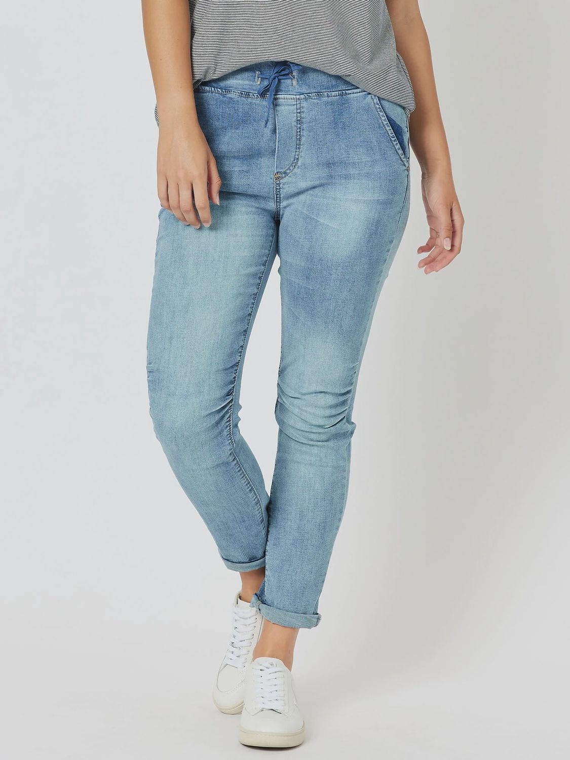 Threadz | Jogger Stretch Jeans | Denim, Size: S