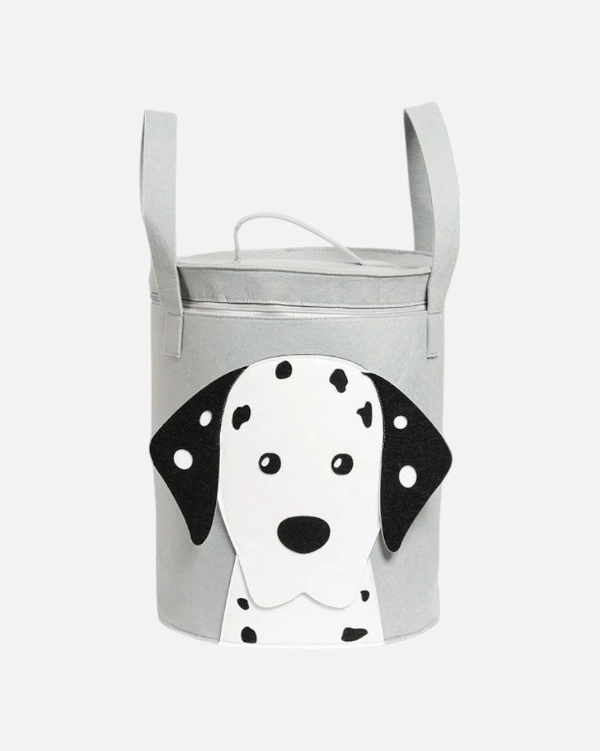 Linen House | Dallas Dalma Storage Basket | Grey | 33x40