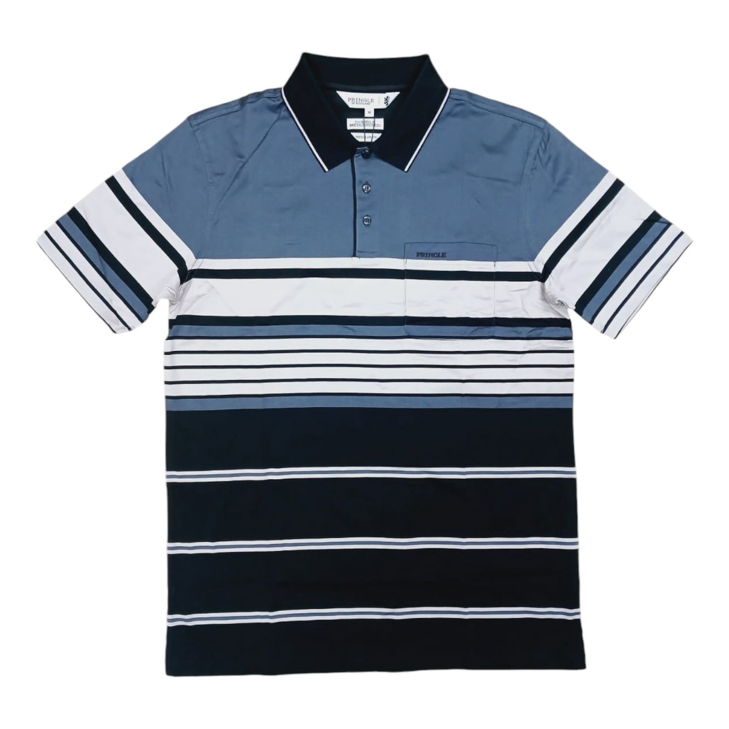 Pringle | Eben Golfer | Double Mercerised | Black, Size: S