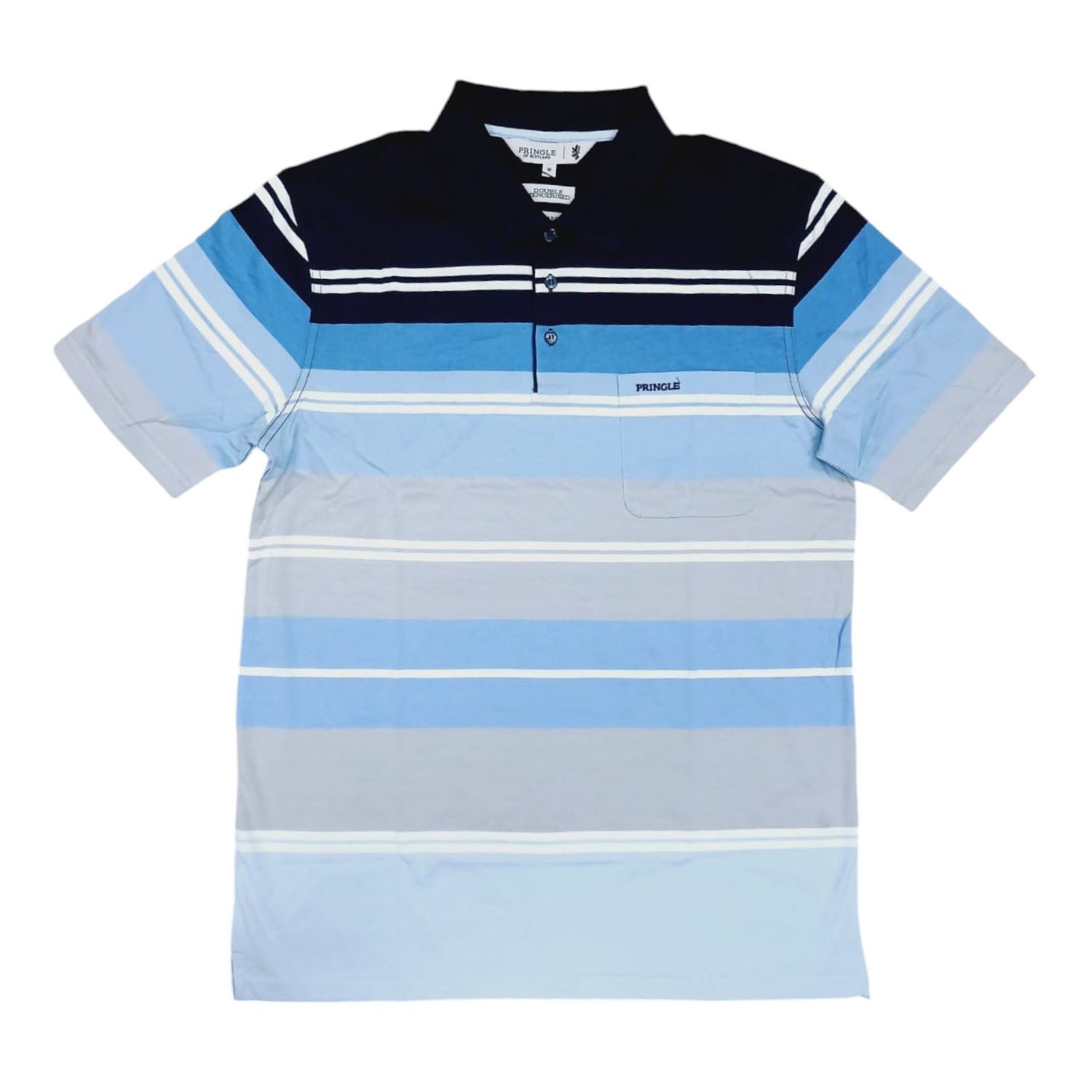 Pringle | Jesse Golfer | Double Mercerised | Blue, Size: S