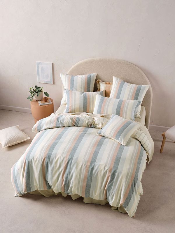 Linen House Blue Adriel Duvet Cover Set main image 1