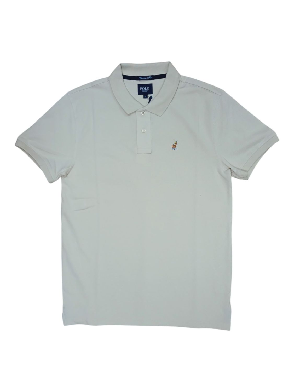 Polo | Carter Short Sleeve Pique Golfer | Stone, Size: S