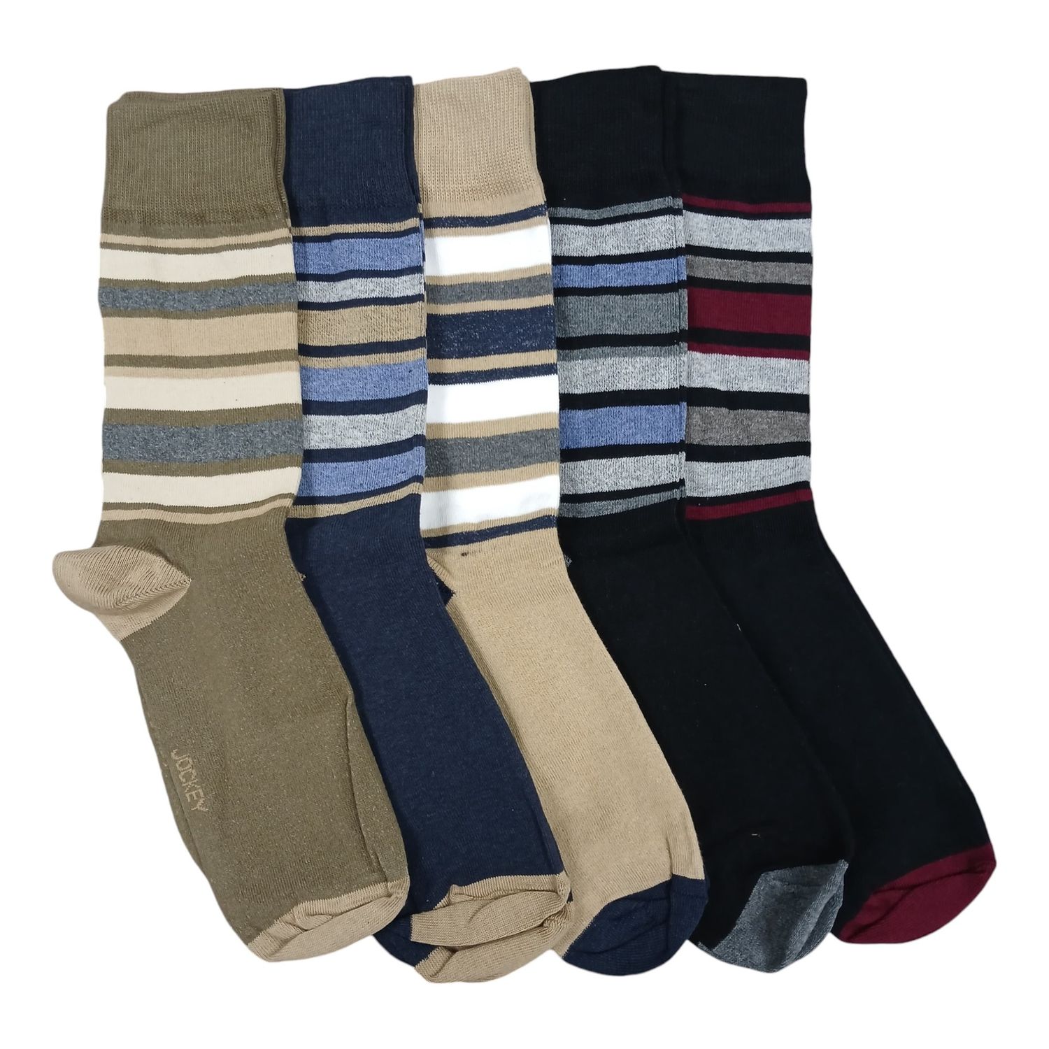 Jockey | Strides 5 Pack Socks | 7-10