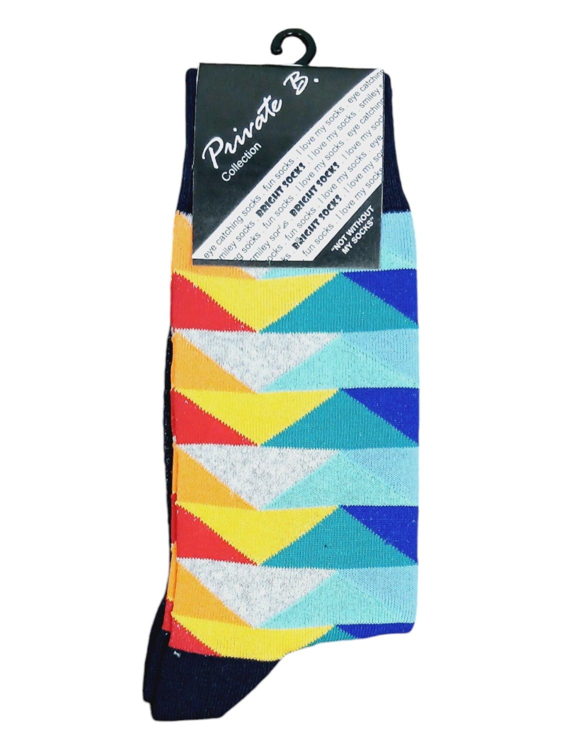 Private Benjamin | Funky Socks | Triangles | 7-11