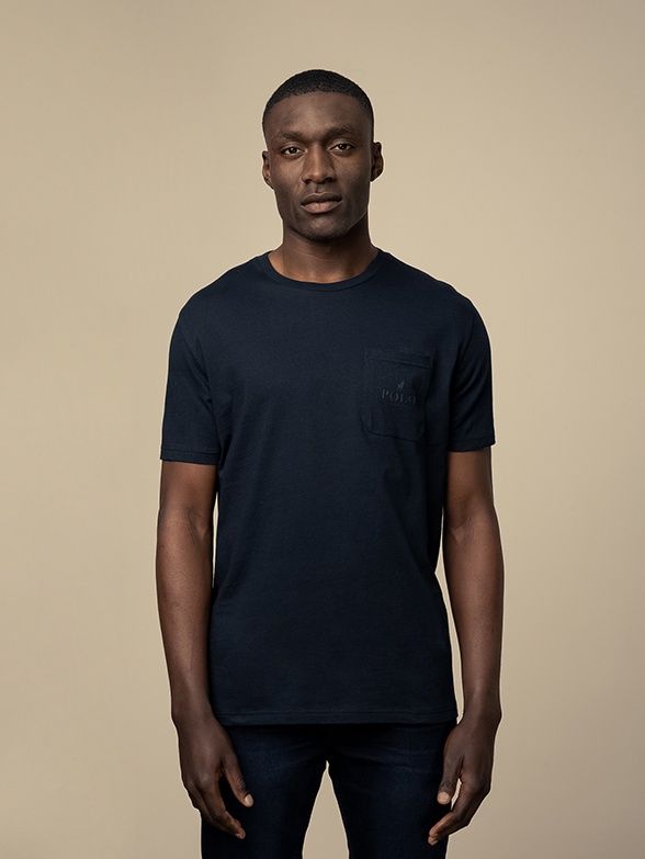 Polo | Jerry HD Printed Pocket T-Shirt | Navy