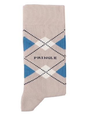 Pringle | Wyatt Argyle Socks | Stone