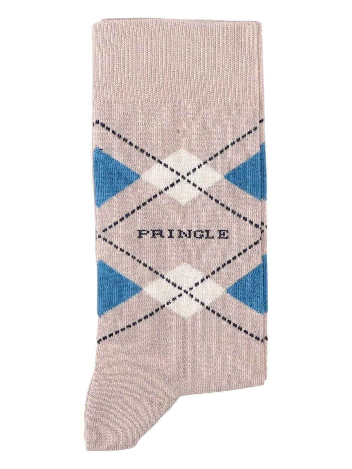Pringle | Wyatt Argyle Socks | Stone, Size: S-M