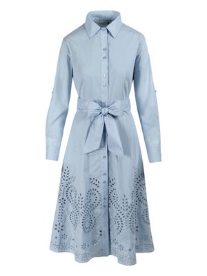 Pringle | Allison Anglaise Shirt Dress | Light Blue