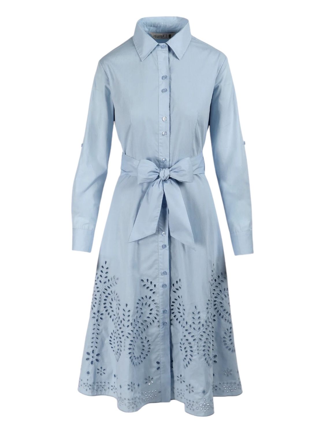 Pringle | Allison Anglaise Shirt Dress | Light Blue, Size: M
