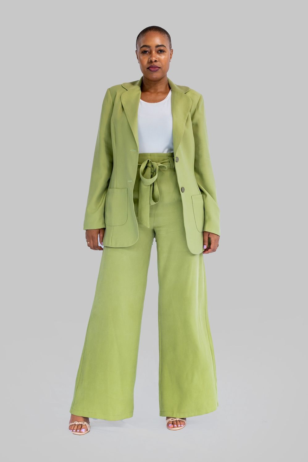 Fluidity | Classic Blazer | Turtle Green, Size: 36
