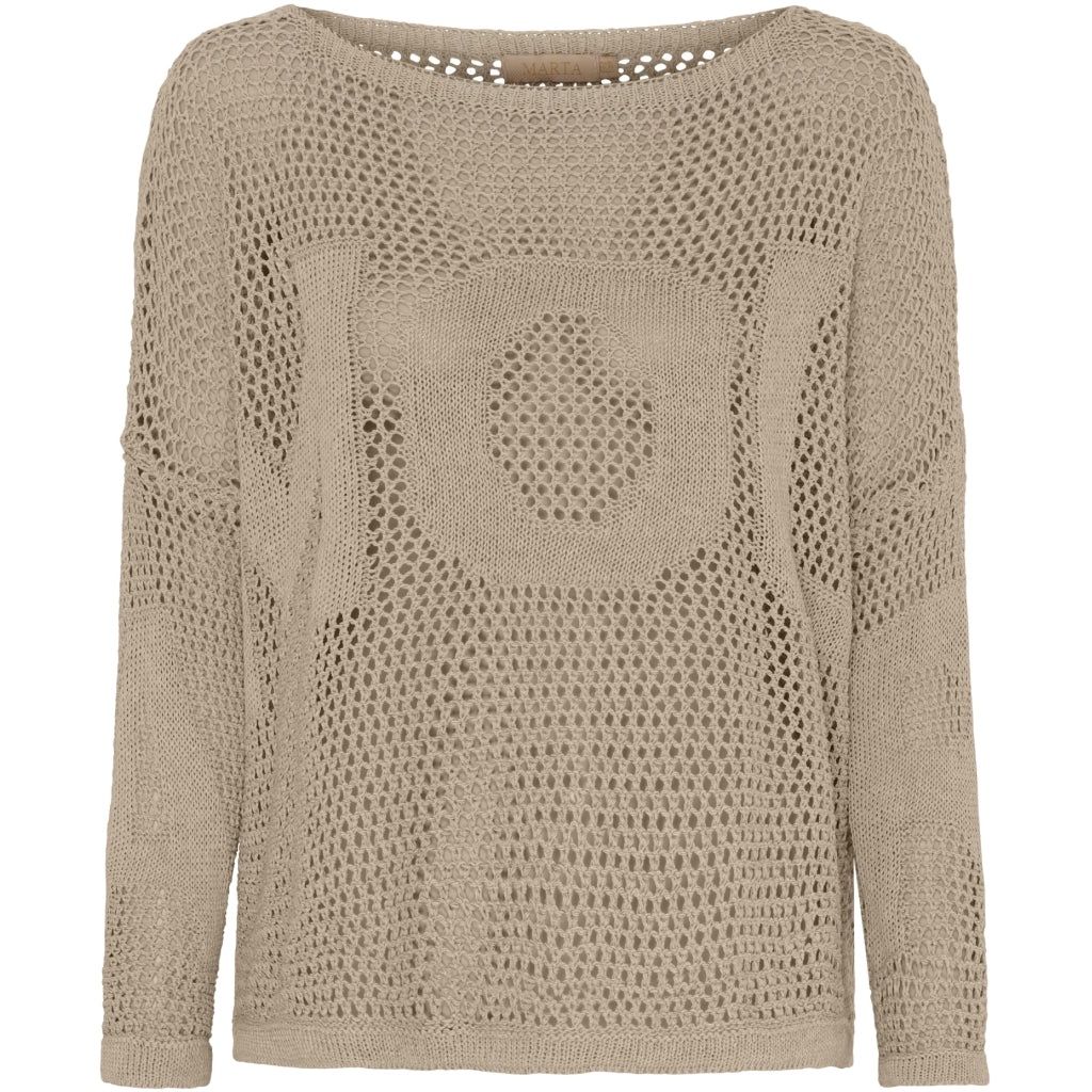 Marta Du Chateau | Mdc Oriana Knit | Beige, Size: One Size