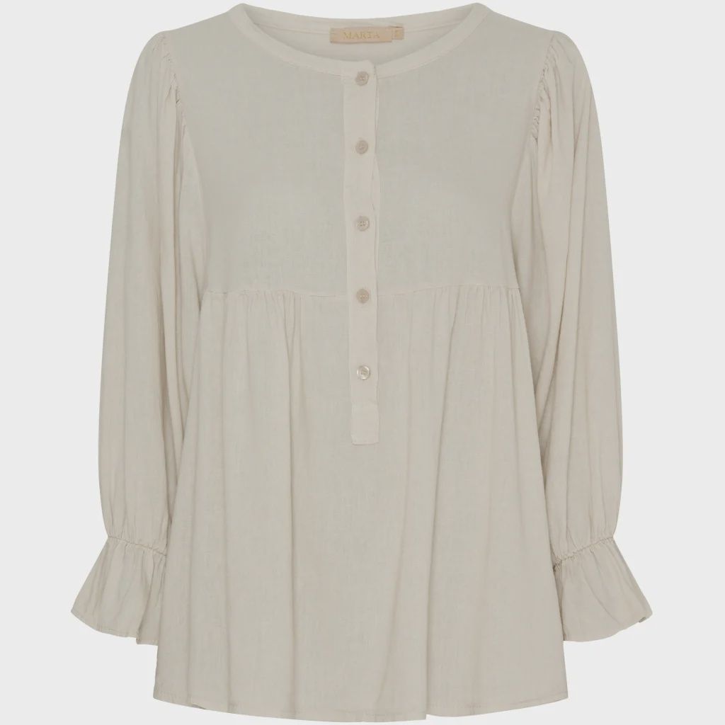 Marta Du Chateau | Mdc Coco Blouse | Sabbia, Size: S/M