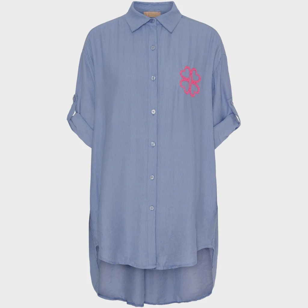 Marta Du Chateau | Mdc Agna Shirt | Jeans Blue, Size: One Size