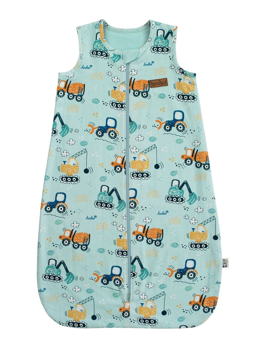 Hoolies | Construction Sleep Sack | Mint, Size: 6-12months