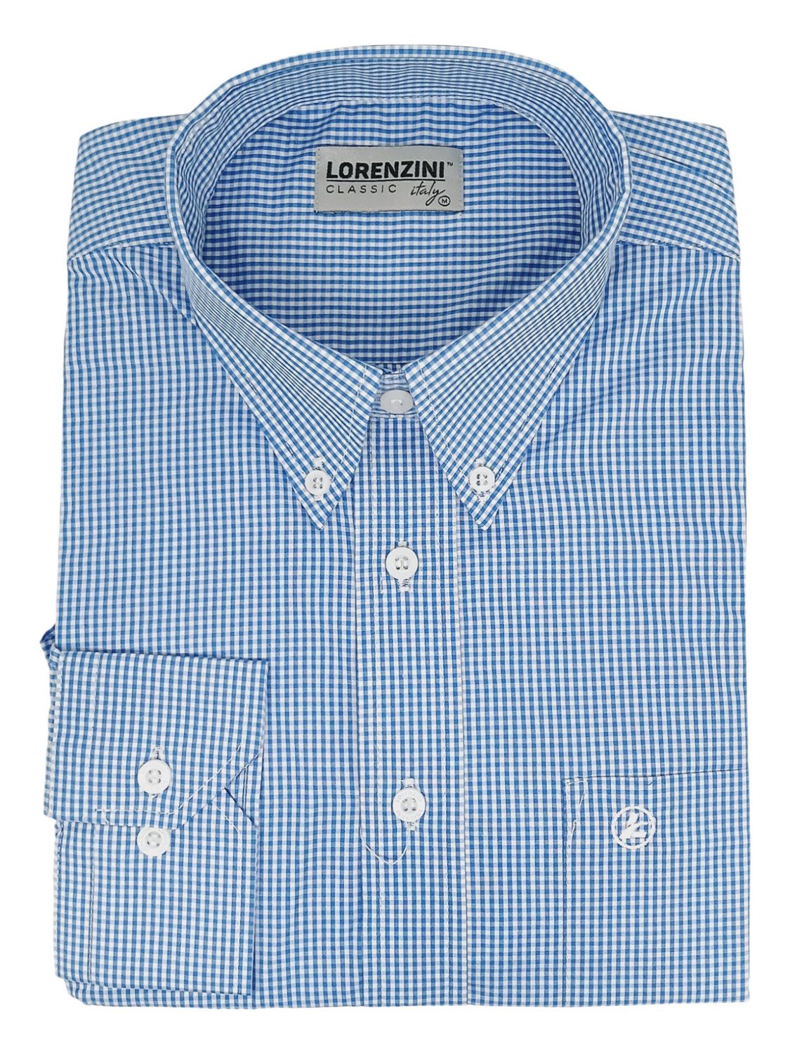 Lorenzini | Classic Long Sleeve Shirt | LO50/362 | Royal, Size: S