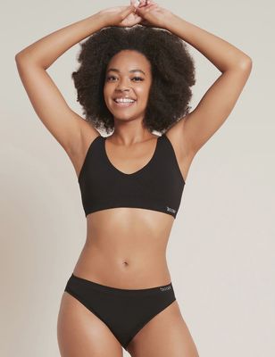 Boody | Bamboo Shaper Crop Bra | Black