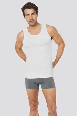 Boody | Mens Bamboo Singlet | White