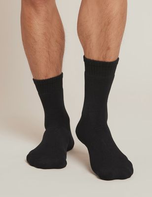 Boody | Men&#39;s Crew Boot Socks | Black | 6-11