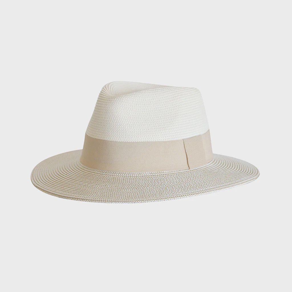 Emthunzini Hats | Naledi Fedora | Ivory-Stone, Style: M-L(58cm)