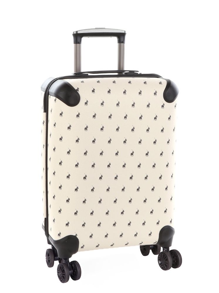 Polo | Classic Double Pack Trolley Case | Beige, Size: Small - 55cm