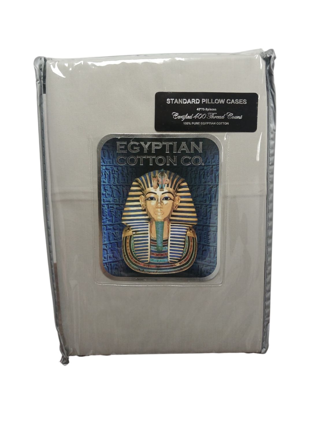 Hotel Collection | Standard Pillow Cases | 400 Thread Count Egyptian Cotton | Silver