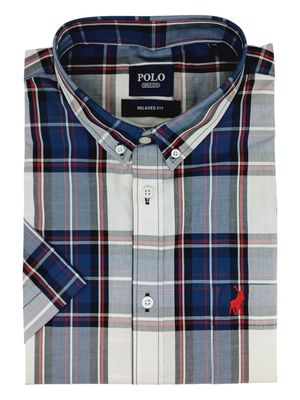 Polo | Benjamin Short Sleeve Shirt | Bold Check | Navy