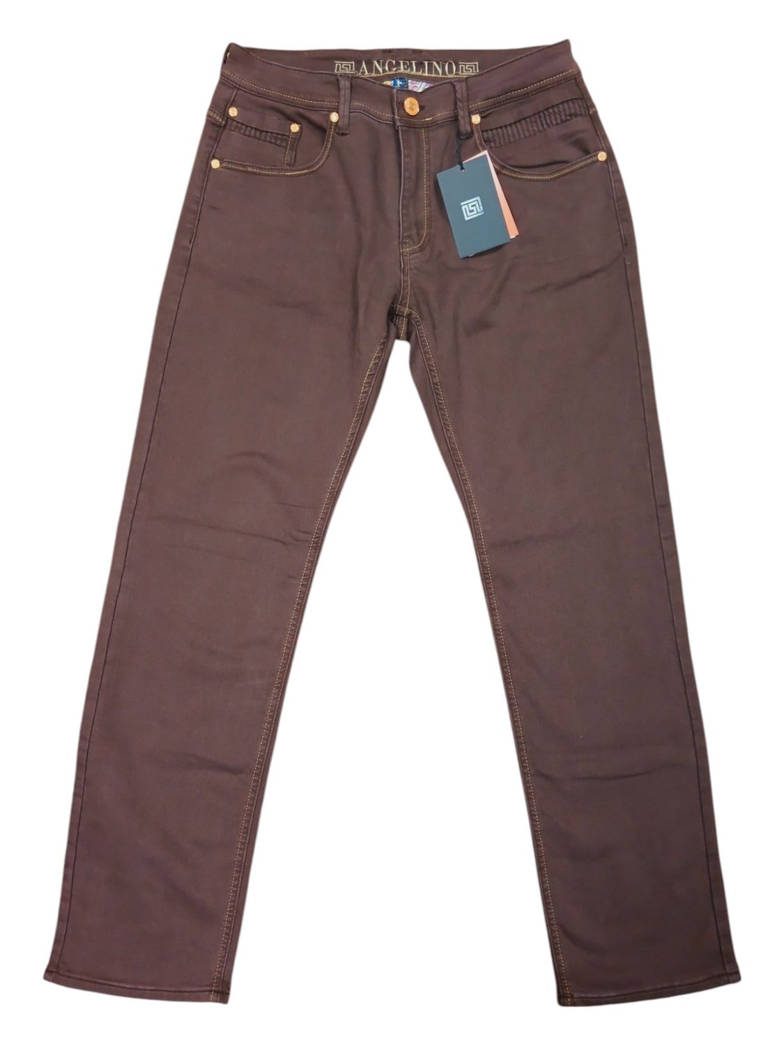 Angelino | Classic Fit Jeans | Brown, Size: 32