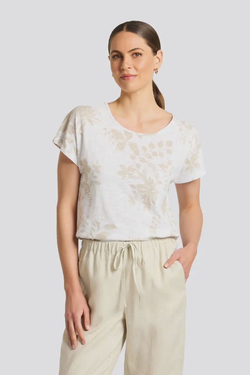 Yarra Trail | Abbey T-Shirt | Stone, Size: S