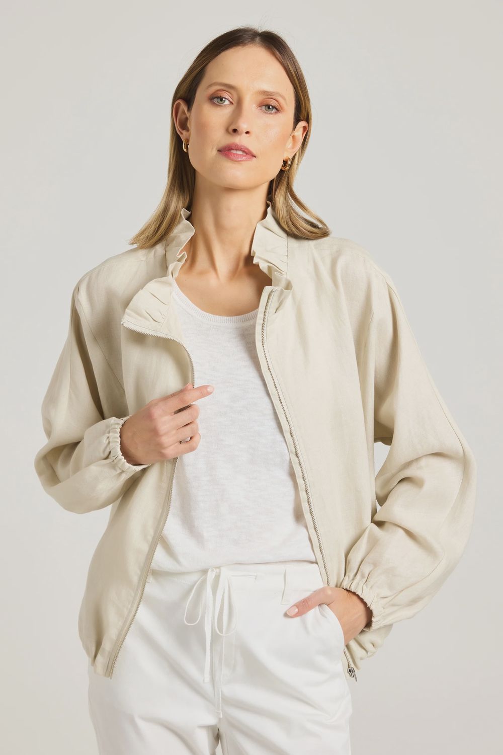 Yarra Trail | Villa Jacket | Stone, Size: 12