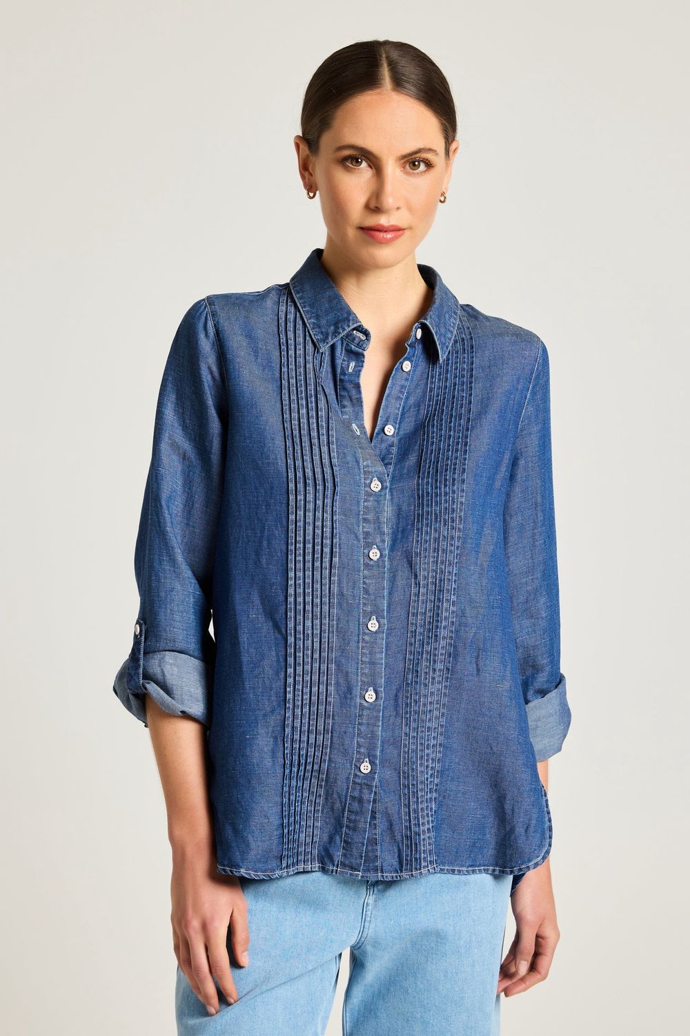 Yarra Trail | Maya Shirt | Chambray, Size: 8