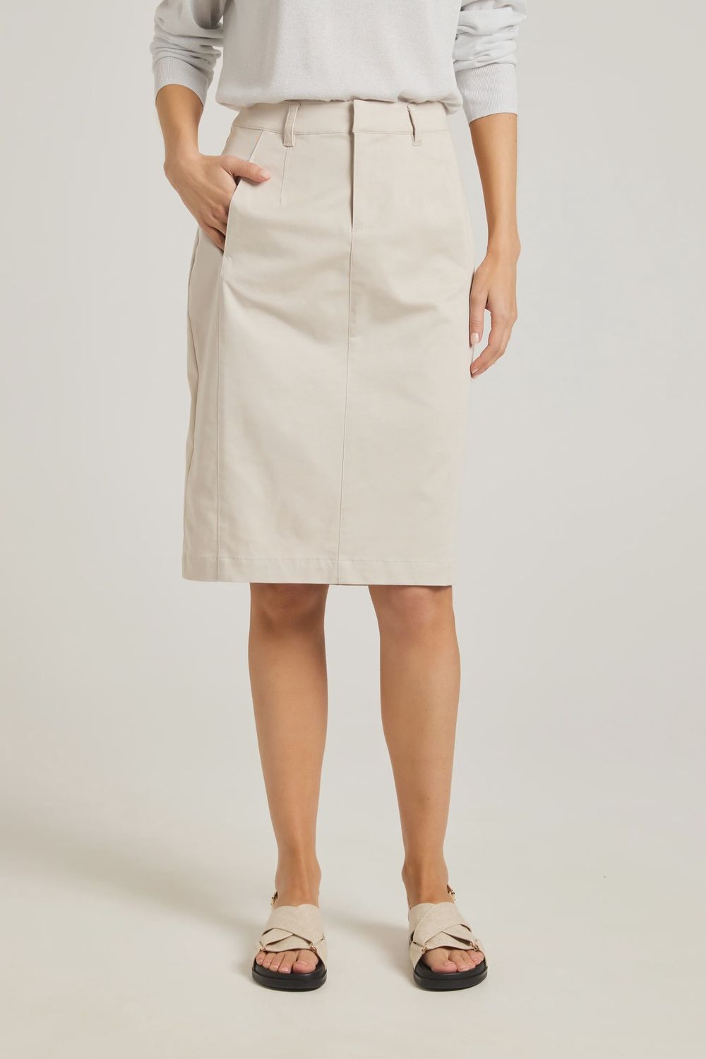 Yarra Trail | Arlo Skirt | Stone, Size: 10