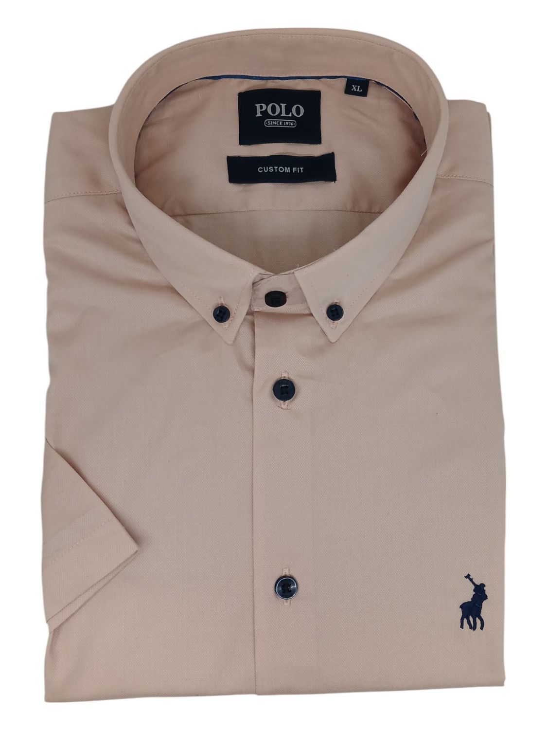 Polo | Luther Short Sleeve Shirt | Textured | Pink, Size: S