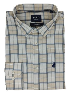 Polo | Sunny Long Sleeve Shirt | Block | Birch