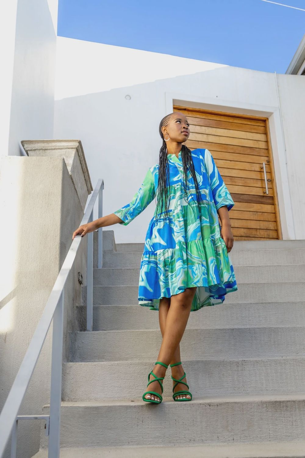 Willow | Lookout Midi Dress | Ocean Azure, Size: S