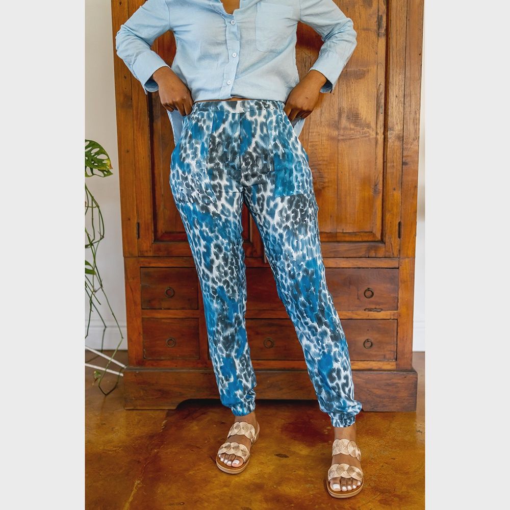 Willow | Slouchy Pants | Indigo Blues, Size: S
