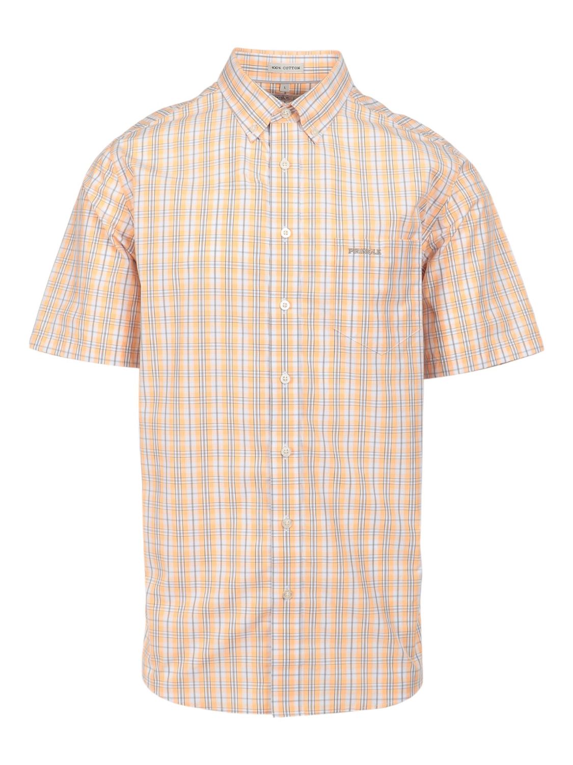 Pringle | Classic Short Sleeve Shirt | Jude | Orange, Size: S