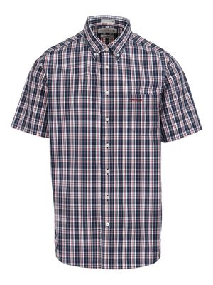 Pringle | Classic Short Sleeve Shirt | Oak | Navy