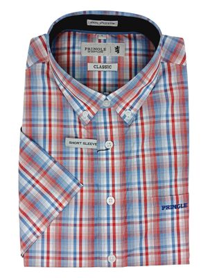 Pringle | Classic Short Sleeve Shirt | Judah | Red