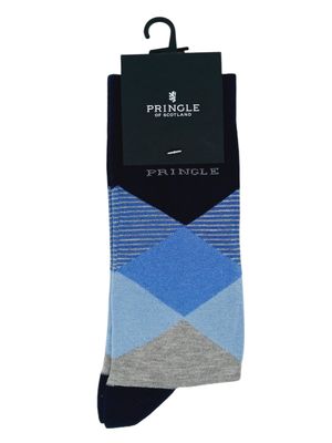 Pringle | Isaac Argyle Socks | Navy